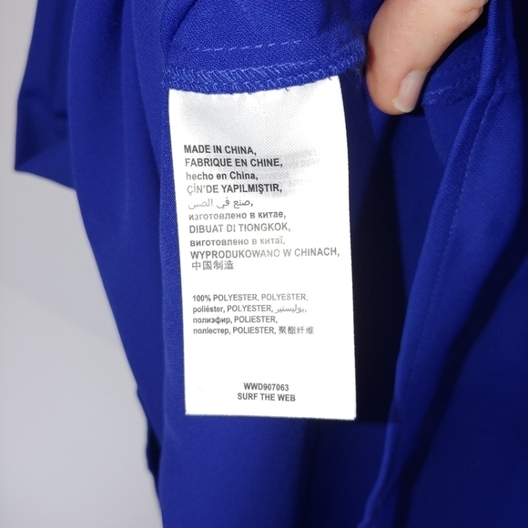 Bebe NWT Sheath Dress 14 Cobalt Blue Short Sweetheart Neckline Date Night - Picture 5 of 6